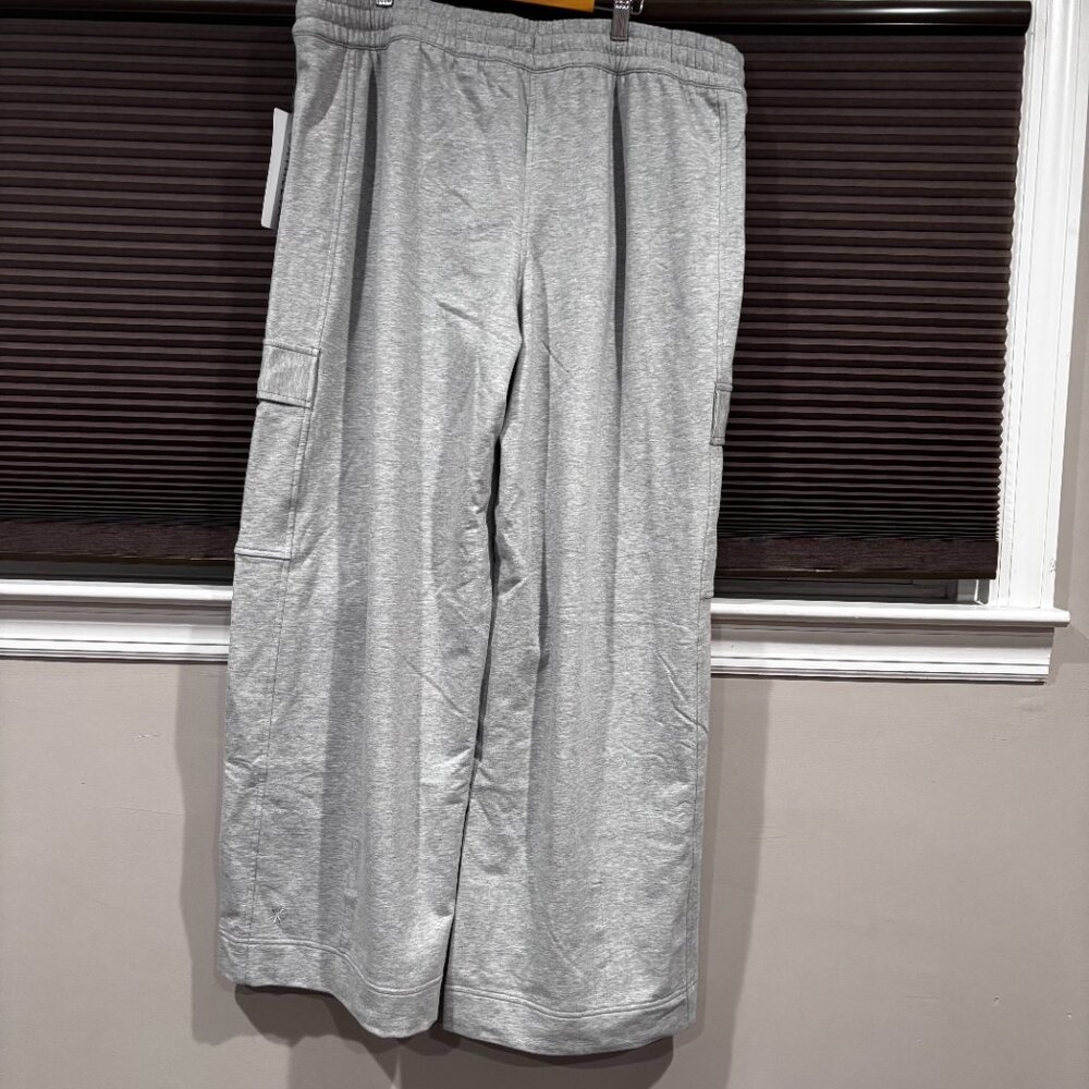 Athleta Women's Retroterry High Rise Wide Leg Cargo Pant Grey SZ: XL - Picture 10 of 16